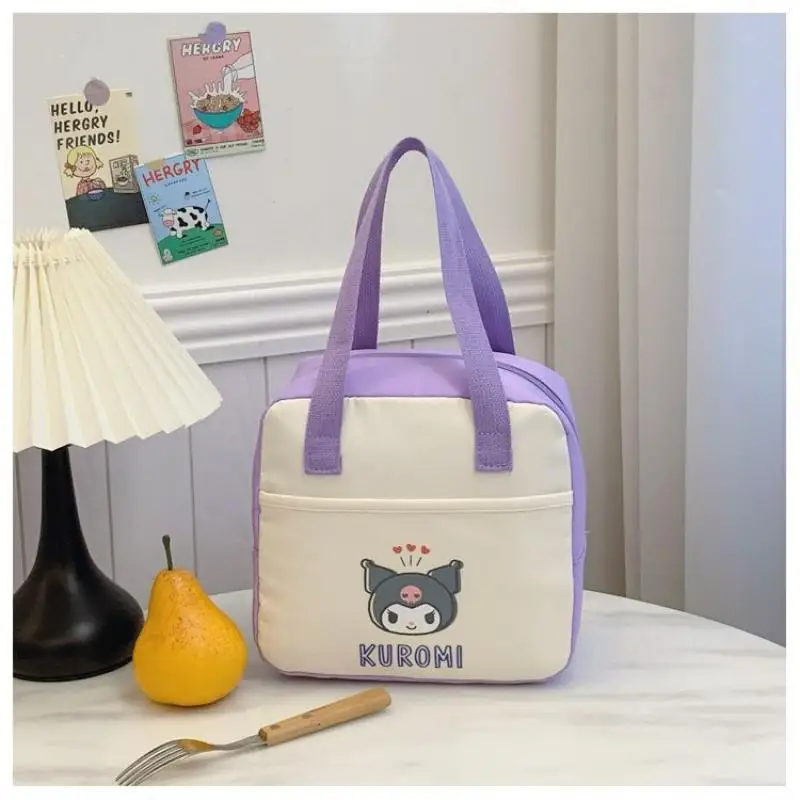 

Sanrio Kawaii Hello Kitty Insulated Lunch Box Bag Bento Bag Student Carry On Bag Commuting Lunch Bag Mommy Bag Gifts for Kids