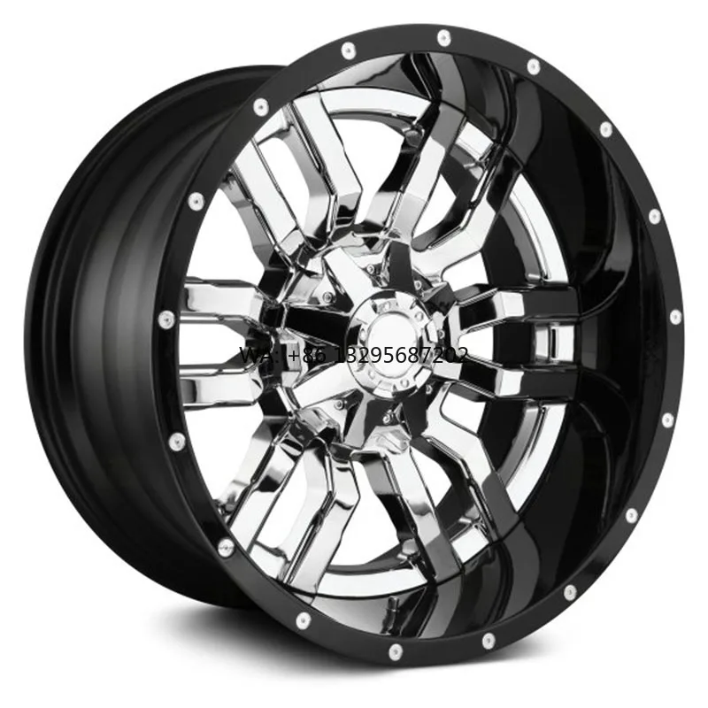 

Car Rim High Strength Offroad Suv 4x4 Alloy Aluminium 20 21 22 23 24 Inch Racing CarWheel Rim for GMC Ford Jeep