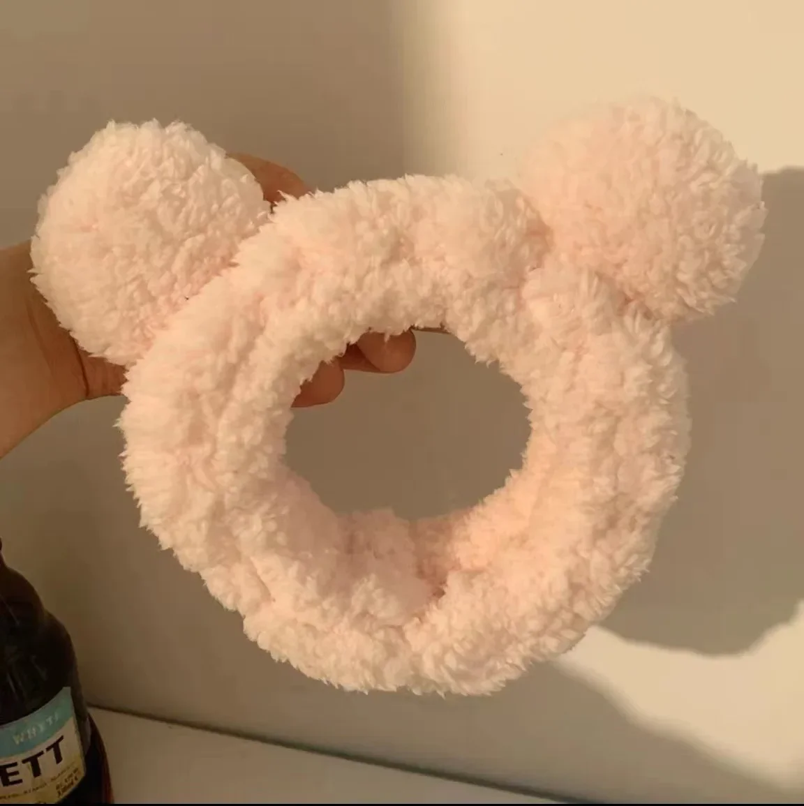 Cute Bear Hair Band Women's Face Wash Facial Mask Makeup Headwear Plush Hair Band Anti Slip Hair Band Hair Hccessories