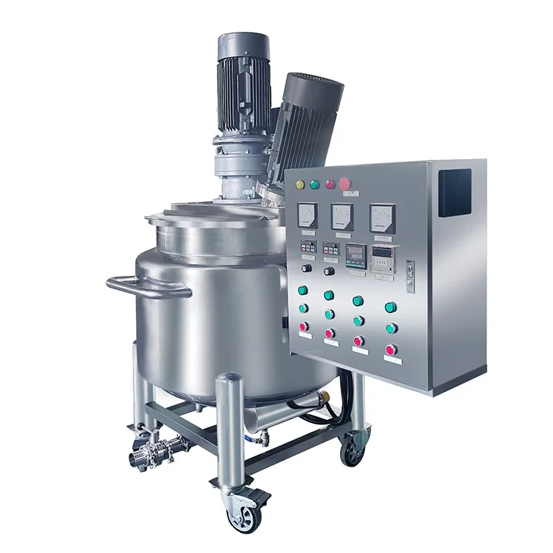 

Shampoo detergent production machinery with mixing and heating homogeneous tank mixer