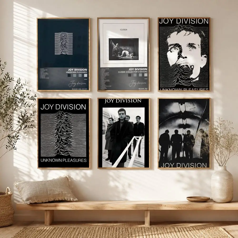 Post Punk Band J-Joy Division Poster All-match HD Waterproof Self-Adhesive Wall Art Sticker For Home Bedroom
