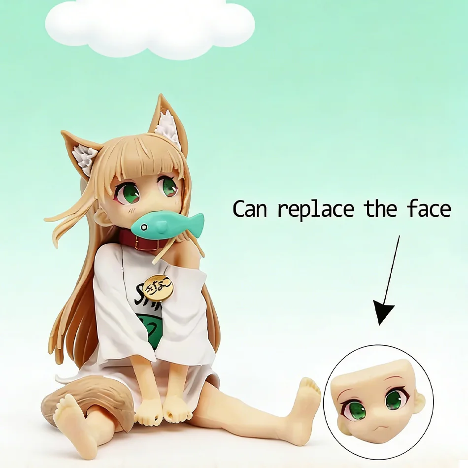 새로운 애니메이션 귀여운 인형 사쿠라 콩콩 고양이가 귀여운 소녀 그림으로 변신한 모습/앉아있는 그림/서있는 그림 모델 PVC 수집용 장난감 선물