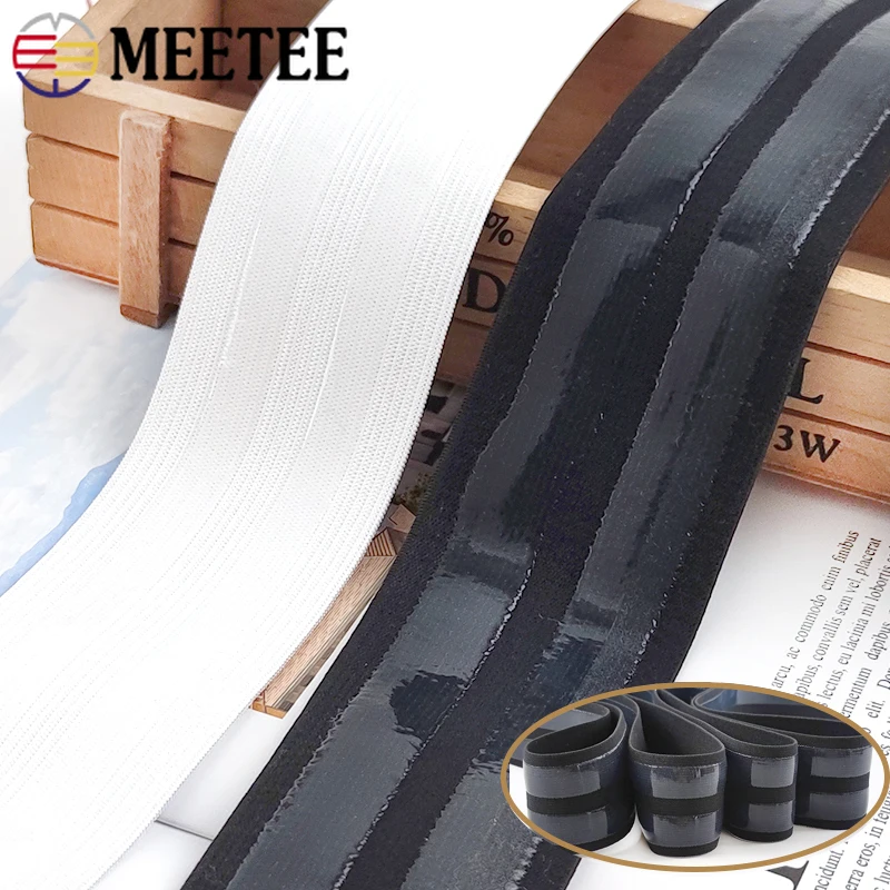 

1-5M 50mm Silicone Non-slip Elastic Band Bikini Swimwear Rubber Bands Sportwear Clothes Belt Stretch Tape DIY Sewing Accessories