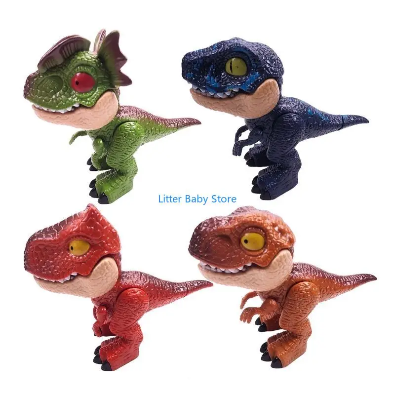 

N80C Dinosaur 5 in 1 Stationery with Realistic Clear Texture Limbs Flexible Toy