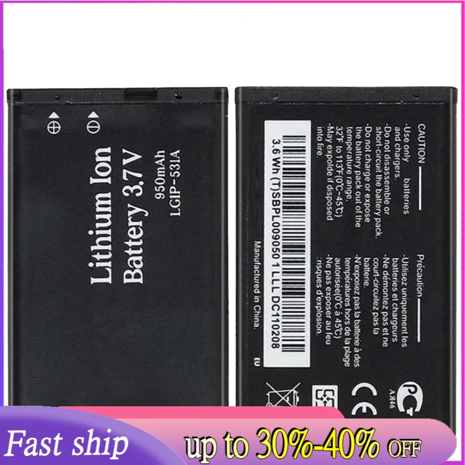 

LGIP-531A Battery for LG TracFone Net 10 T375 320G VN170 236C A100 Amigo A170 C195 G320GB GB100 GB101 GB106 GB110 +Track Number