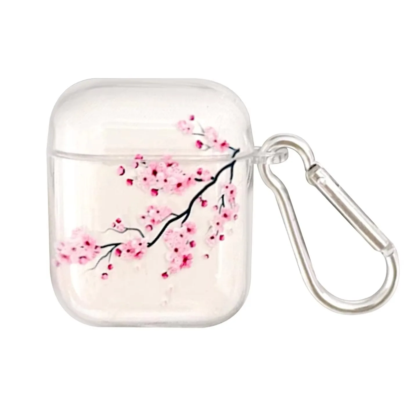 Funda Protectora de TPU para Auriculares Inalámbricos Bluetooth AirPods 4 3 2 1 Pro 2025, Estilo Coreano Ins Sakura, Personalizada, Suave y Transparente