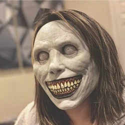 1/2pcs Halloween Horror Mask Exorcist Smiley Demon Mask White Green Latex Exorcist Mask Halloween Carnival Party Cosplay Props