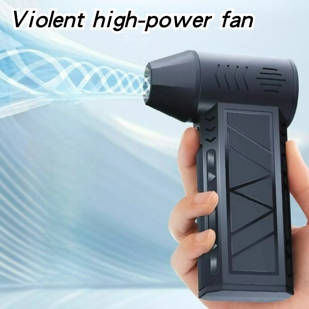 Cordless Turbo Air Gun 130000RPM Brushless Motor Portable Dust Blower for Car Vacuum Charging Cleaning Keyboard Electronics