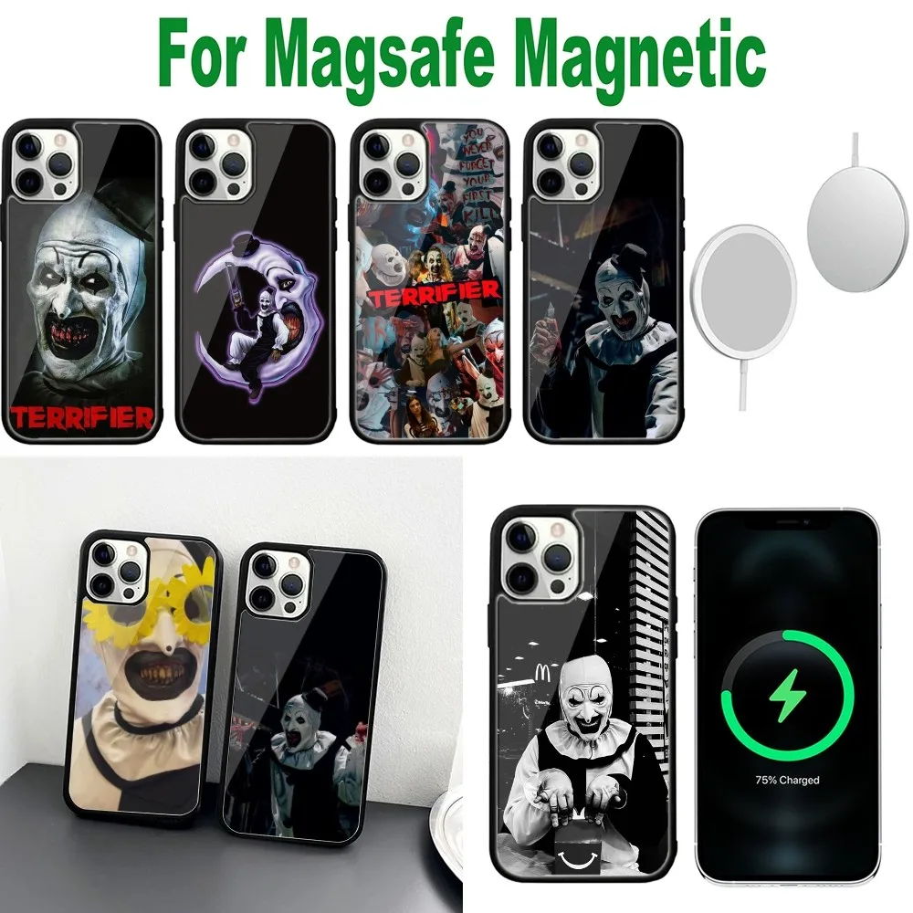 Horror Movie T-Terrifier Phone Case For iPhone 16,15,14,13,12,11,Plus,Pro,Max,Mini Magsafe Magnetic Wireless Charging