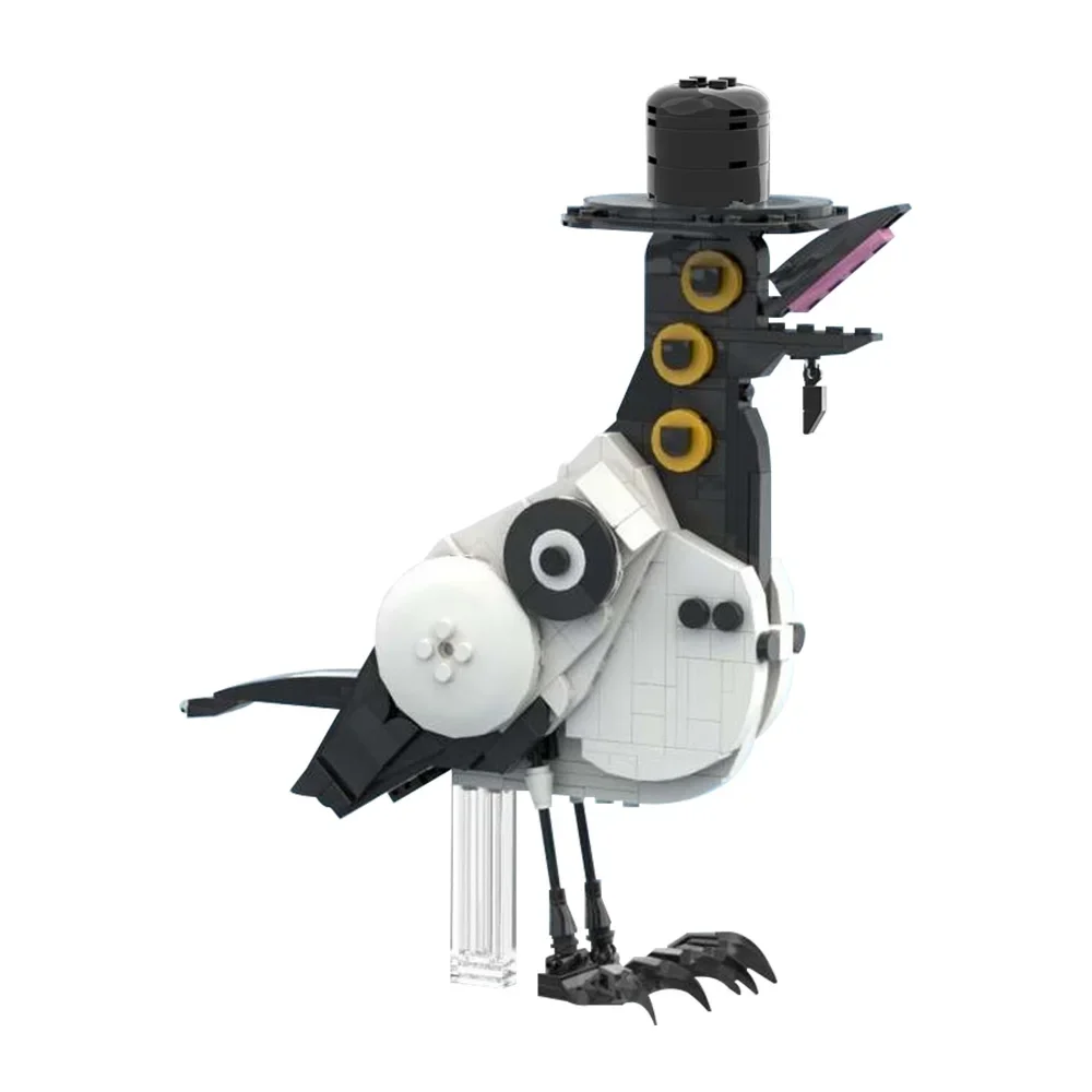 

Gobricks MOC 'Sussie' Demonic Magpie Building Blocks Model K-pop Demon Hunters Magpie Statue Bricks Assembly Toys Kids DIY Gifts