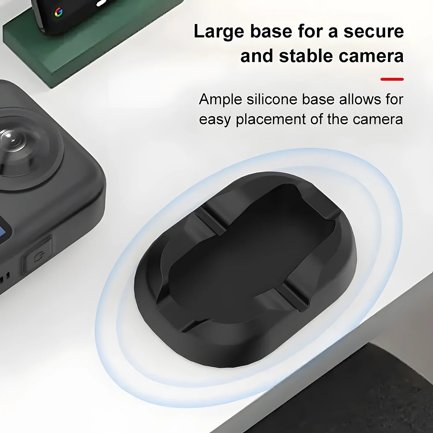 3in1 زجاج سيليكون قاعدة حامل ل DJI OSMO 360 كاميرا 9H حامي الشاشة المضادة للانزلاق قاعدة ثابتة حامل سطح المكتب جبل ل OSMO360