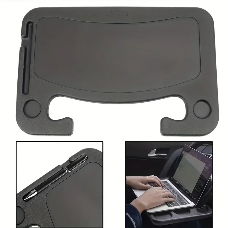 1pc Multifunctional Car Steering Wheel Tray Table Steering Wheel Storage Rack Storage Board Card Table Car Mounted Dining Tray