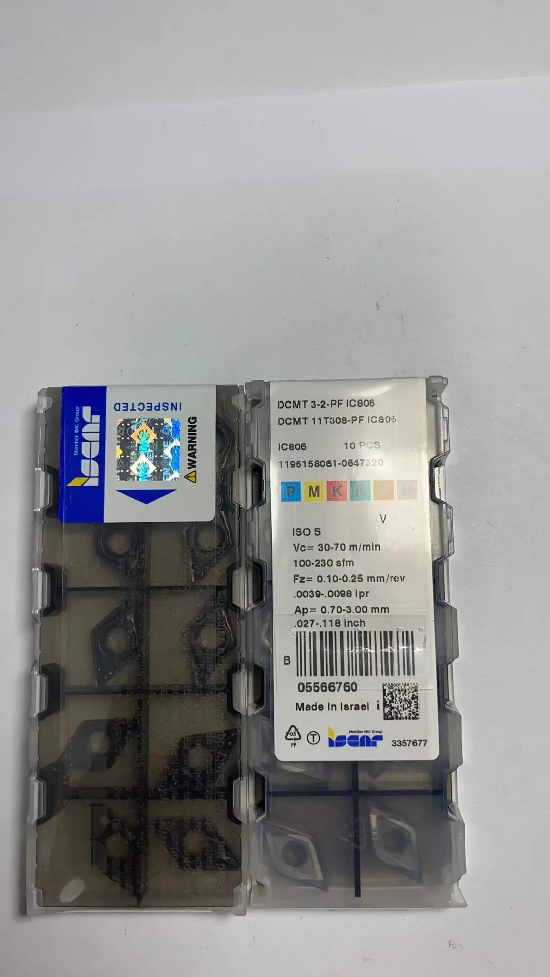 

CNC blade DCMT11T308-PF IC806 original and authentic, special clearance price, only 6 boxes