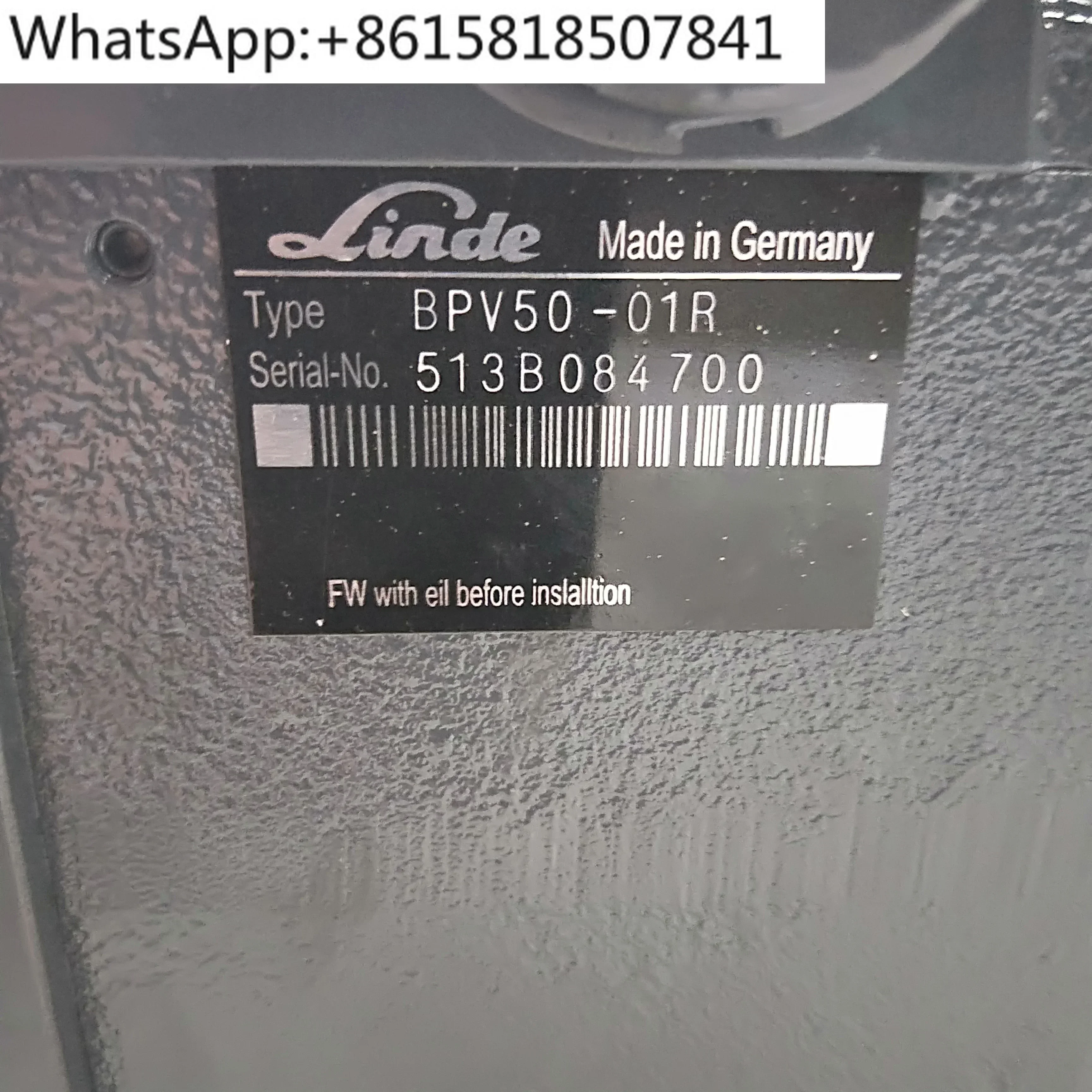 Linde BPV BPV50 BPV70 BPV100 Excavator Hydraulic Pump BPV50-01R hydraulic parts