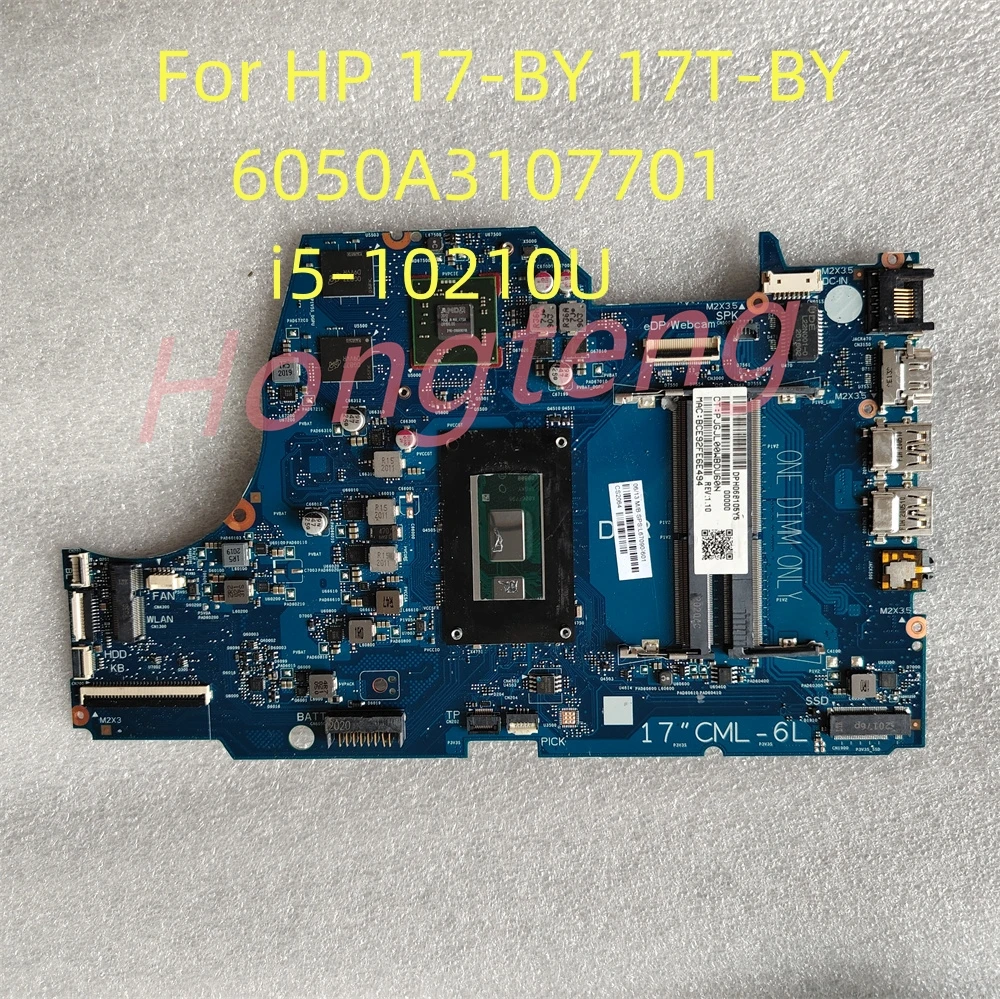 ノートブックマザーボード,HP 17-x 17t-by,6050a3107701-mb-a01,i5-10210U, L67090-601,ddr4,テスト済み,迅速な発送