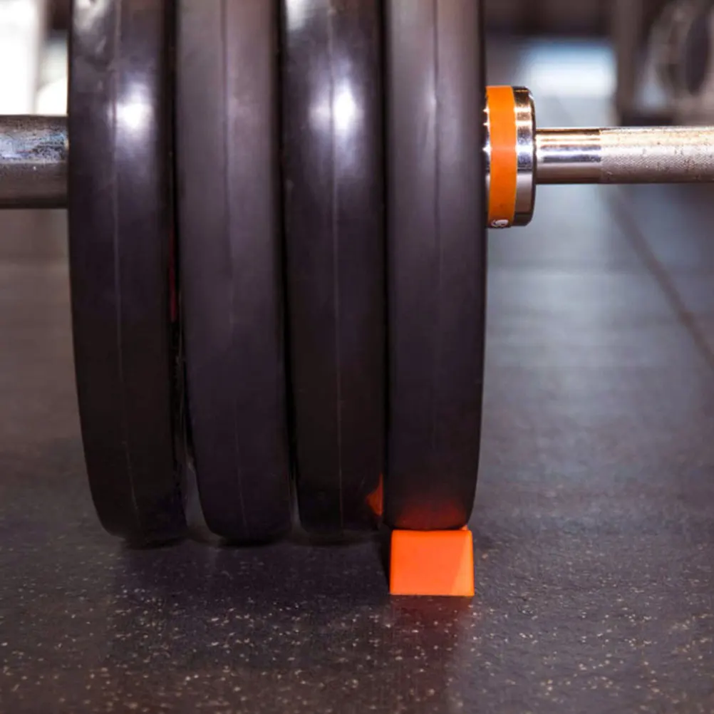 

2 Pieces Orange Silicone Deadlift Gasket Lightweight Portable Gym Training Anti Slip WeightliftingAccessory Powerlifting
