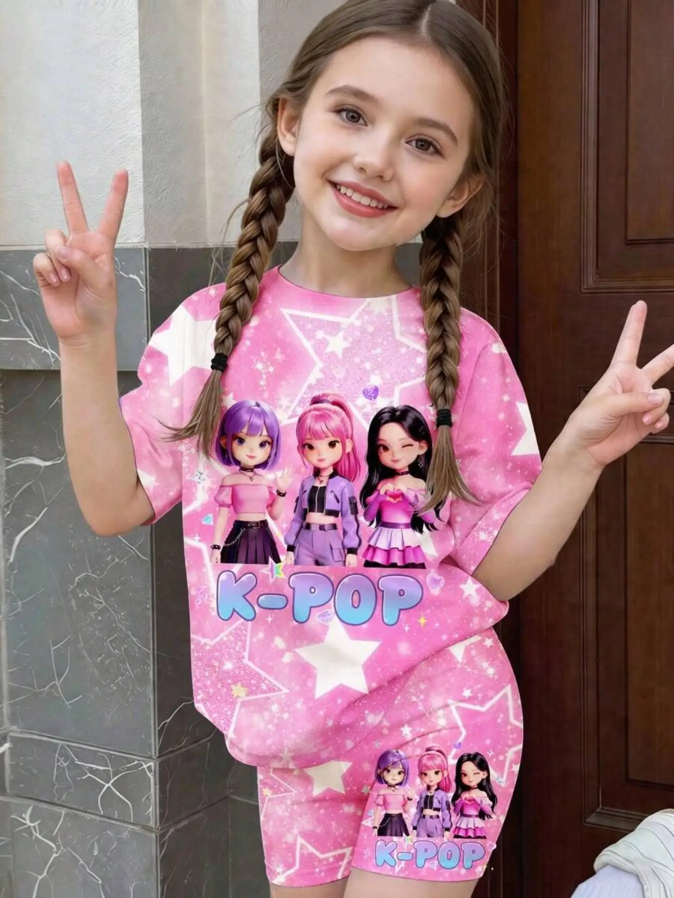 Girls' Sweet Pink 