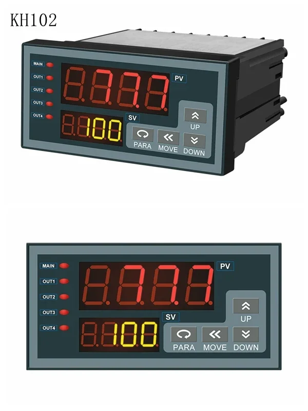 High Accuracy 0.2% Universal Input Digital Segment LED Display Process Indicator with Optional 4-20ma, RS485,Relay