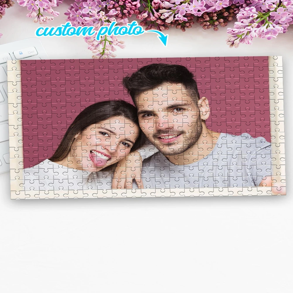 150/300/500/1000pcs Fashion Couple Customized Photo Custom Puzzles in Photos For Bedroom Desk Decor Friend Gift