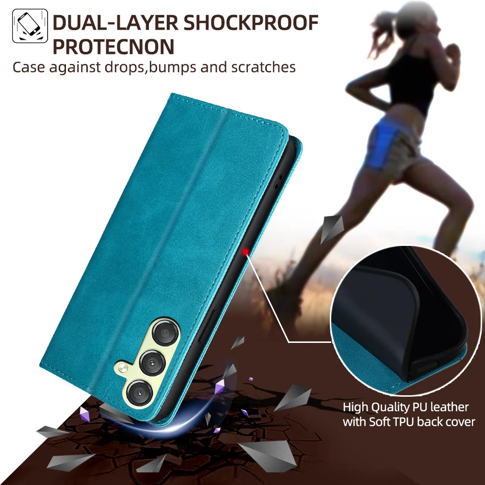 Lederhülle für SONY XPERIA 1 II III VI VII VIII, Brieftaschenhülle, Xperia 5 10 I II III IV, Flip-Retro-Softcover, Halter, Schutzhülle – Detail 5