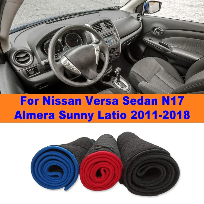 

Anti-Glare Dashboard Cover Dash Mat Non-Slip Sun Shade Pad Interior Protector For Nissan Versa Sedan N17 Almera Sunny 2011-2018