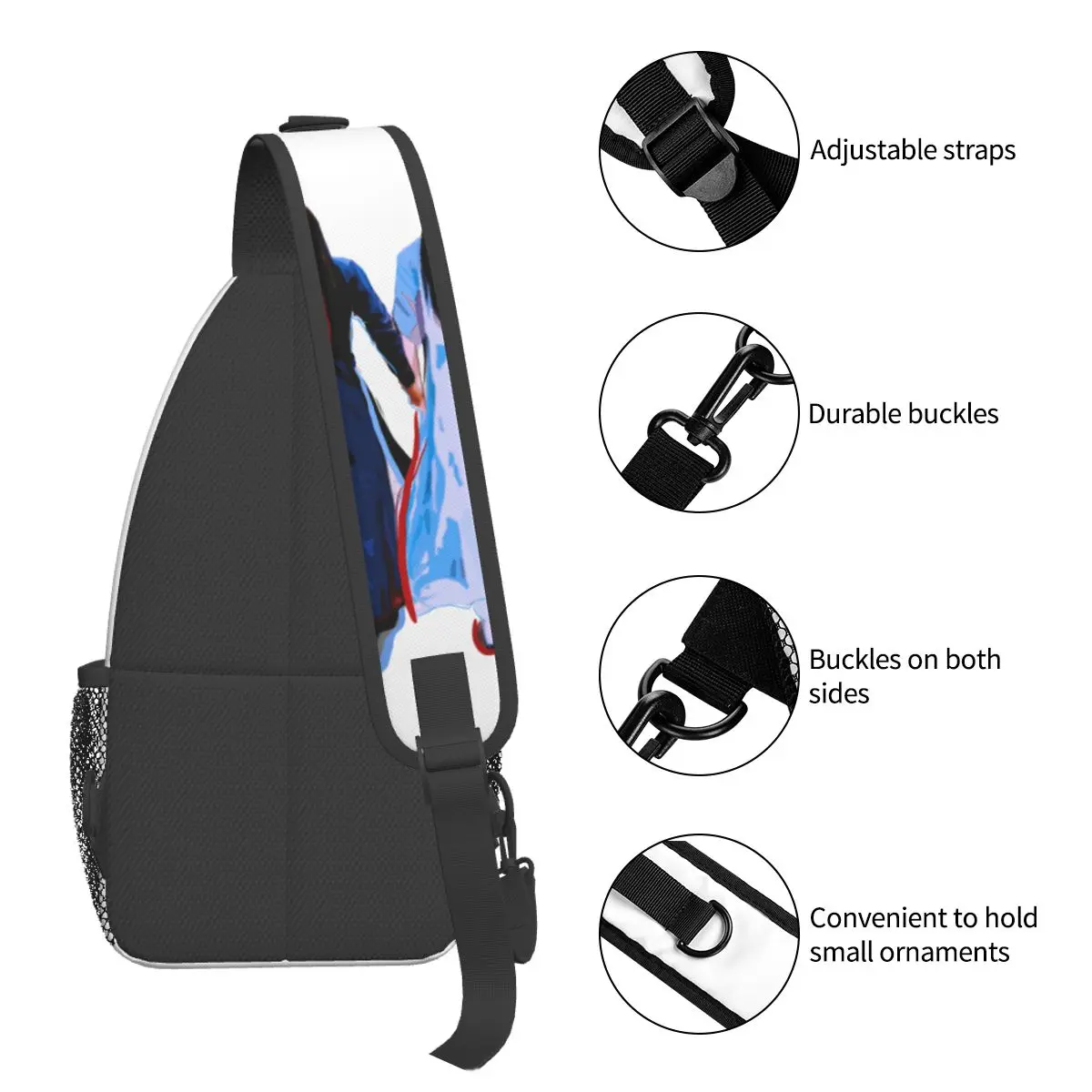 Die ungezähmte Cross body Schulter tasche Muster Brusttasche Wangxian Händchen halten Schulter rucksack Tages rucksack Wandern Outdoor Biking Pack