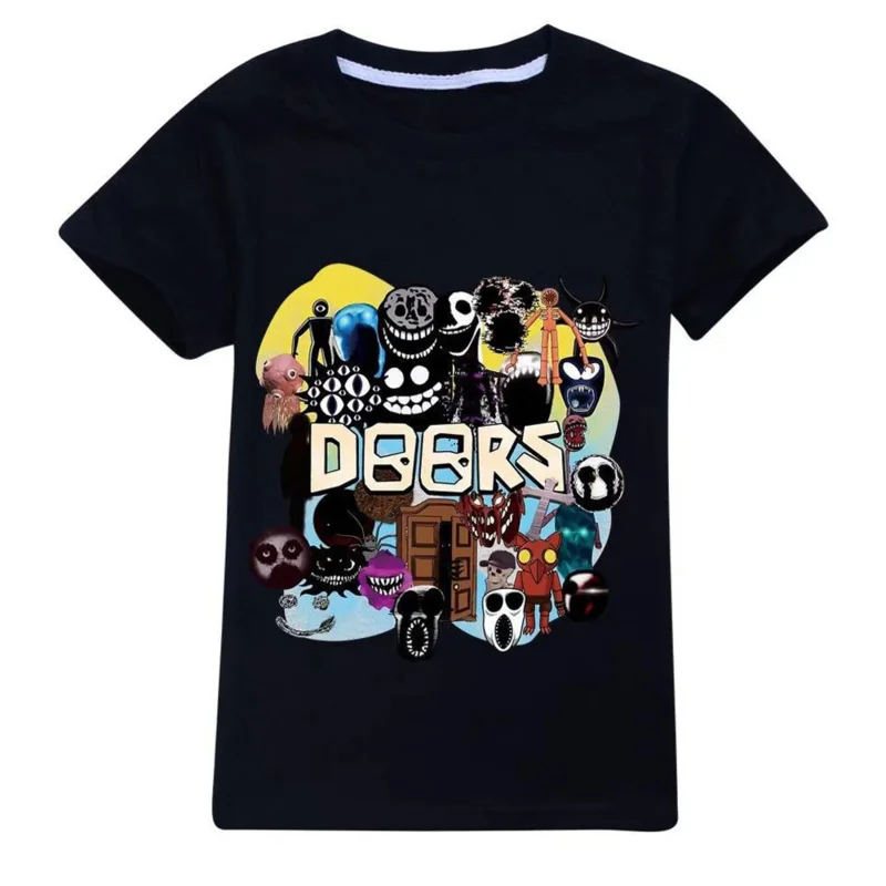 AIAI 2025Game Doors camisetas para niños figuras de dibujos animados de Anime Catnap camisetas de manga corta cuello redondo Tops Boutique ropa de verano