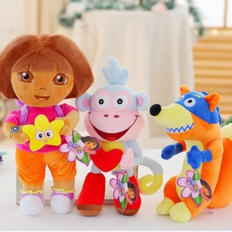 25-28 سنتيمتر أنيمي دورا اكسبلورر قرد الأحذية سويبر ألعاب من القطيفة دمى محشوة لينة مع دمية أنيمي الأطفال هدية عيد ميلاد خريطة #1