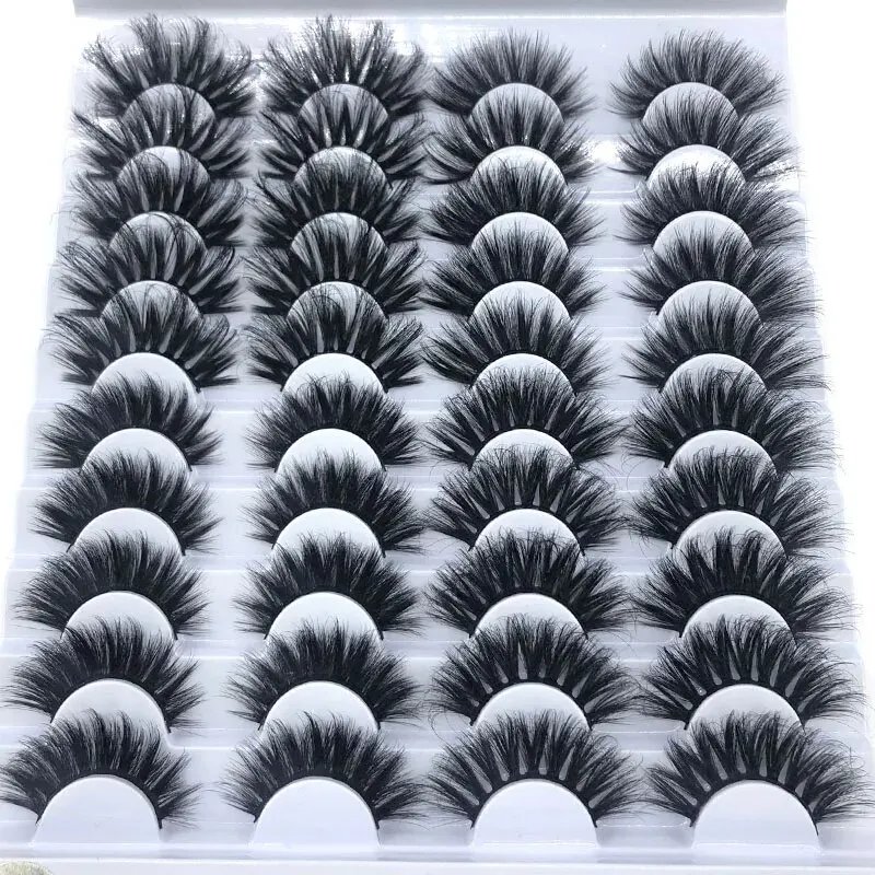 HBZGTLAD New 20 Pairs False Lashes 3D Mink Lashes Fluffy Dramatic Thick Volume Eyelashes Natural Lashes Fake Lashes Makeup