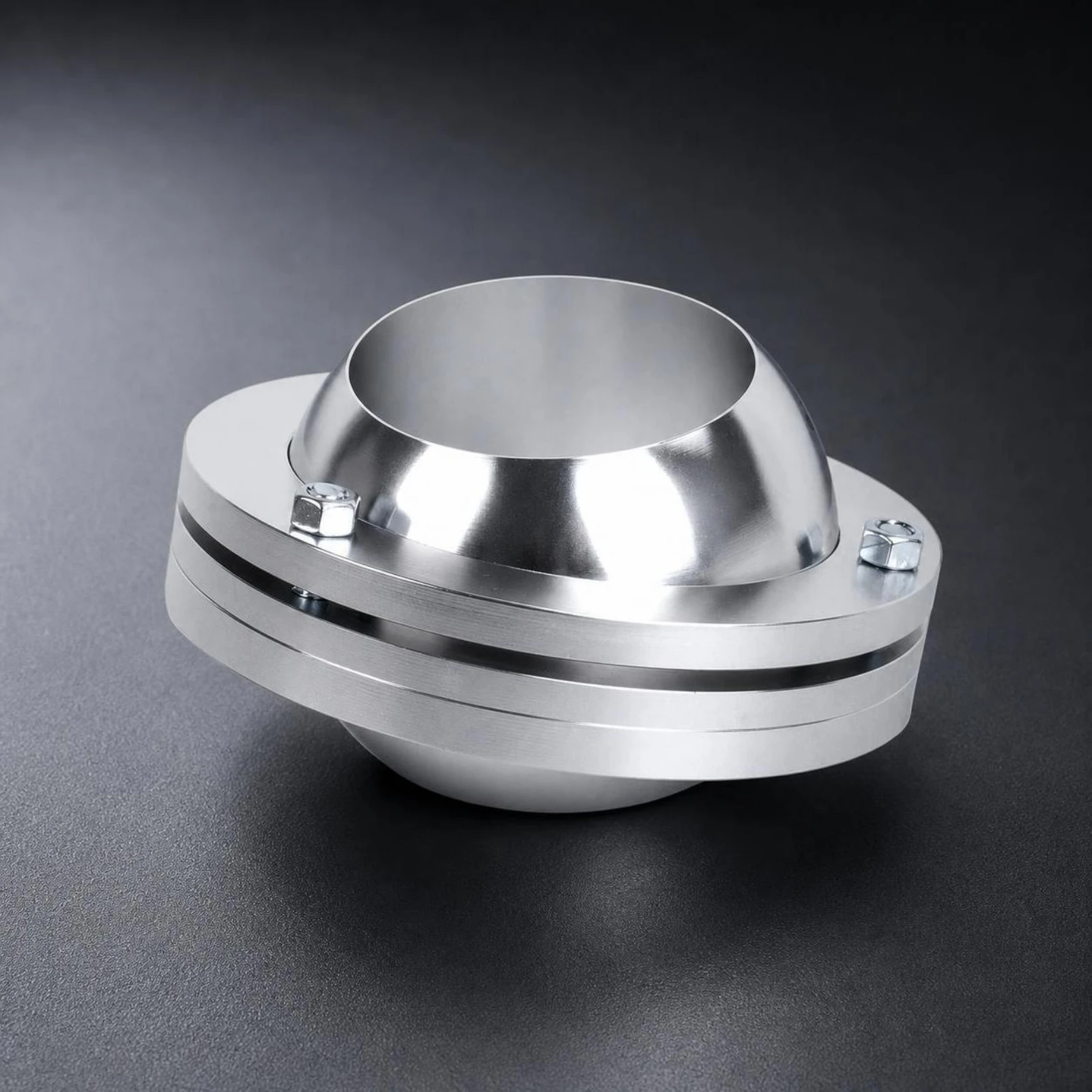 Swivel Floor Mount with Flange Polished Steering Column Floor Swivel Steering Column Mount Compact Low-Height for Car Builders