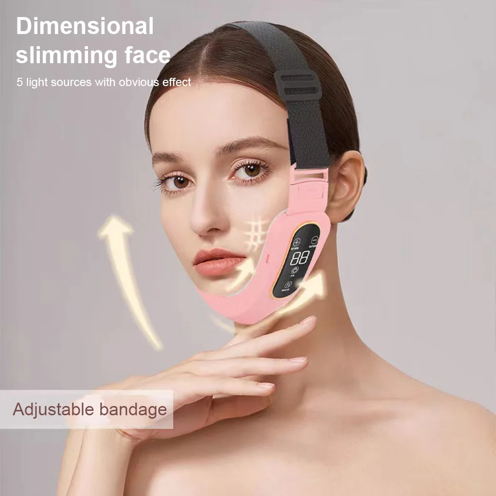 V-line Face Lifting Device LED Display Slimming Vibration Massager