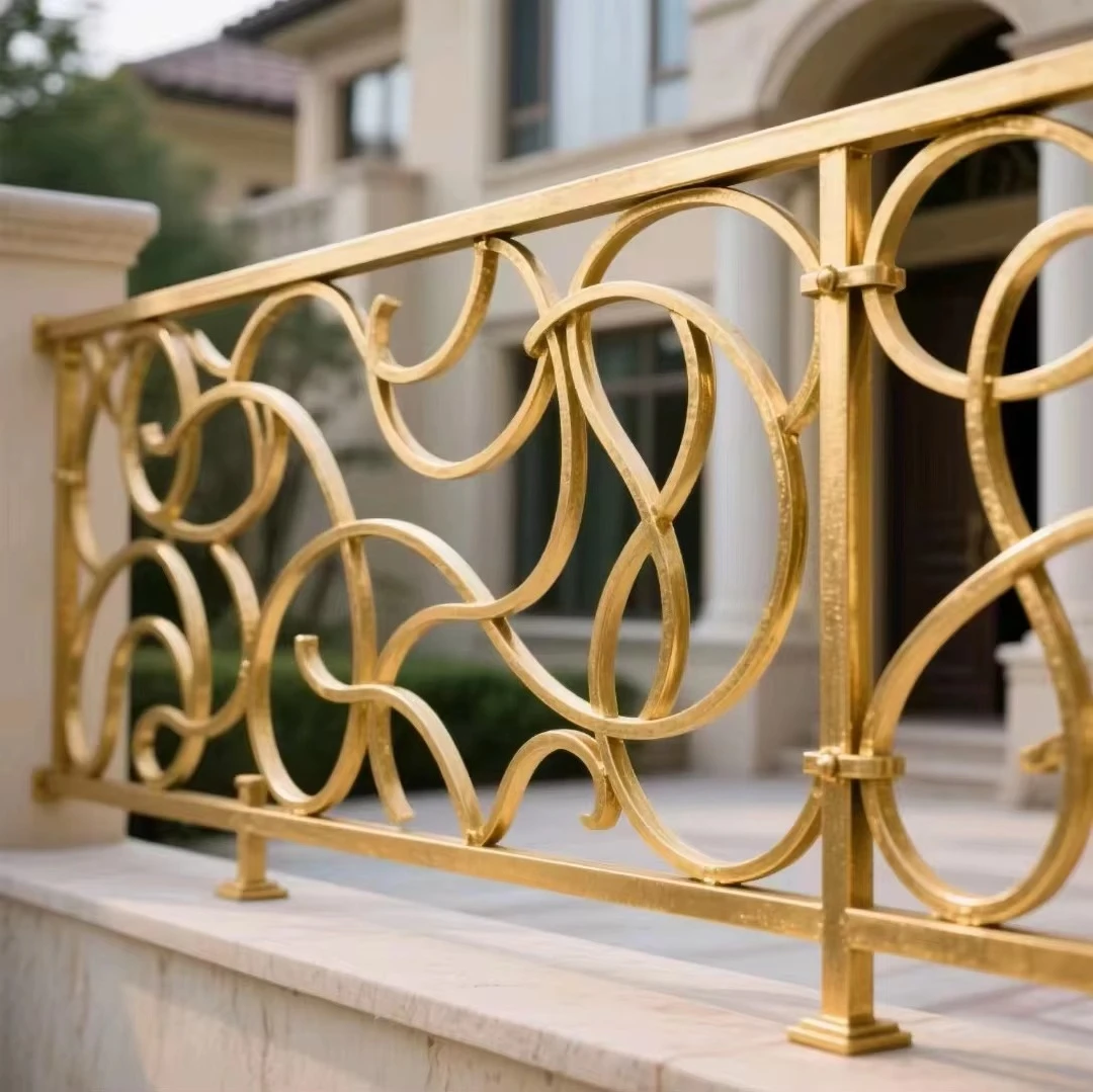 Barandillas y pasamanos de hierro forjado clásico para balcones y escaleras, de acero galvanizado moderno CJ