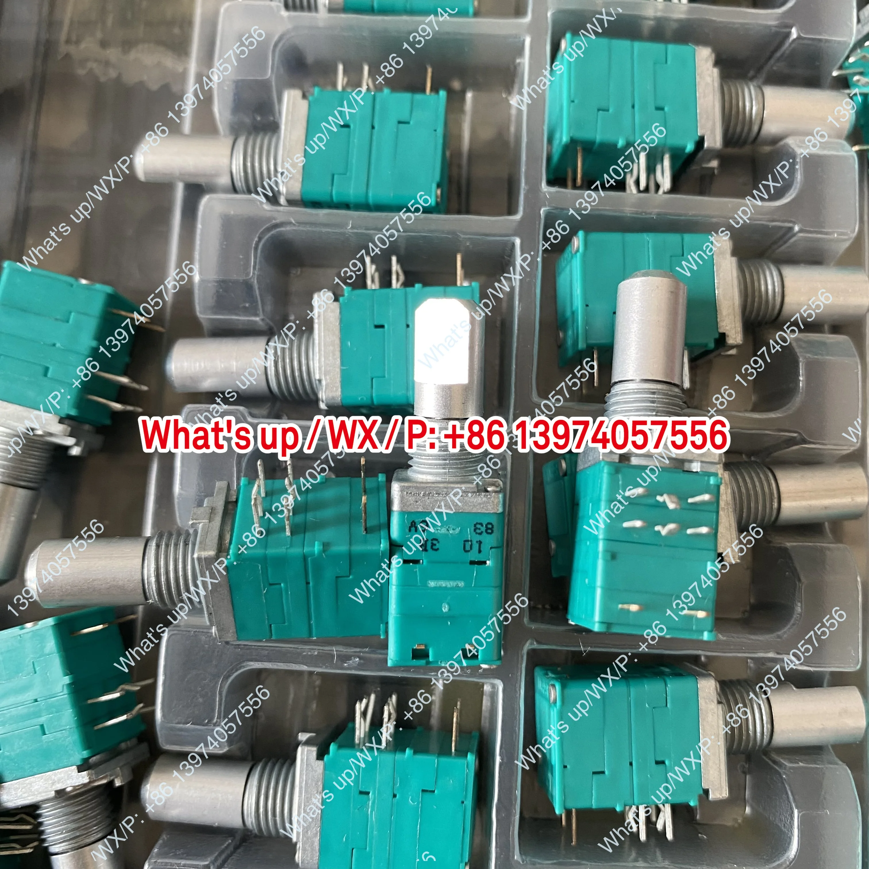 B10K 9011 imported from Japan ALPS double belt switch 8 pins B103 potentiometer shank length 15MM half shank
