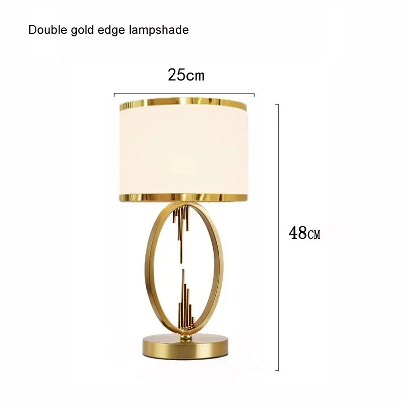 Postmodern Bedroom Bedside Desk Lamp Modern  Fabric Light Creative European Living Room Hotel Decorative Table Lamp
