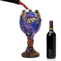 3D Goblet Cup Style Contain Dragon Claw Viking Skull Skeleton Punk Wine Glass Dragon Wine Goblet Drinking Cup Wine Chalice