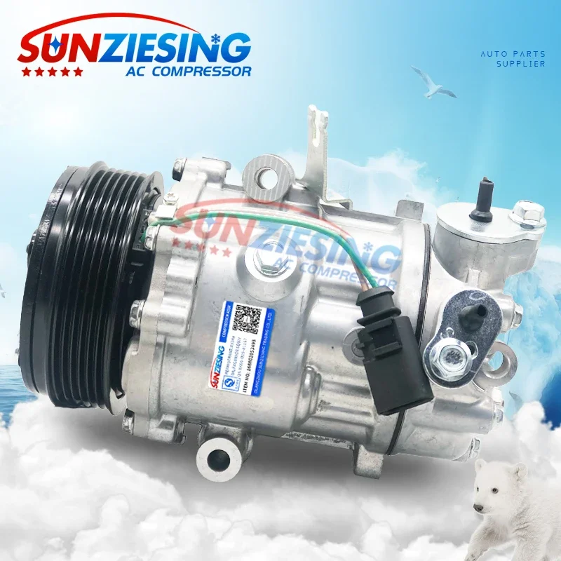 For VOLKSWAGEN VENTO POLO SKODA RAPID 6V12 AC Compressor 6RF820803A 1S0820803A 1S0820803B 1S0820803C 6RD820803D 6RD820803