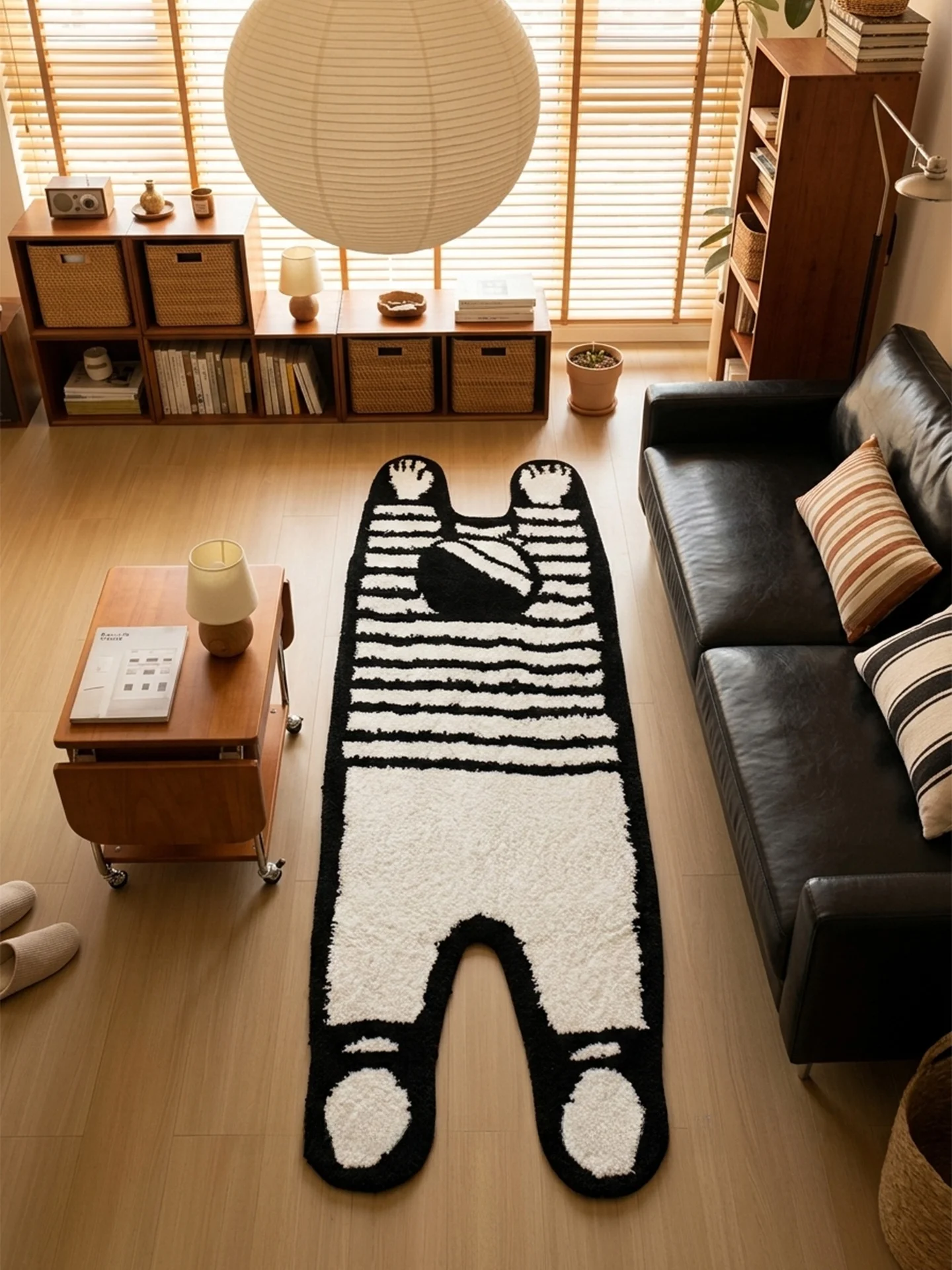 Cartoon Style Salted Carpet Irregular Shape Plush Bedroom Living Room Anti-Slip Floor Mat Home Decorative Rug Customizable Size