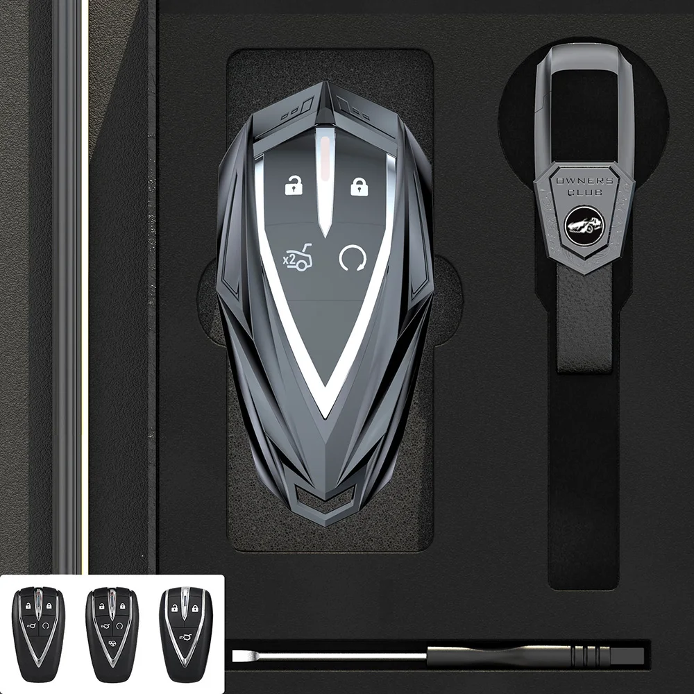 Zinc Alloy Car Key Case Cover Shell for Changan UNIT UNIK CS35PLUS CS55 PLUS CS75 PLUS Oshan X7 X5 Car Accessories