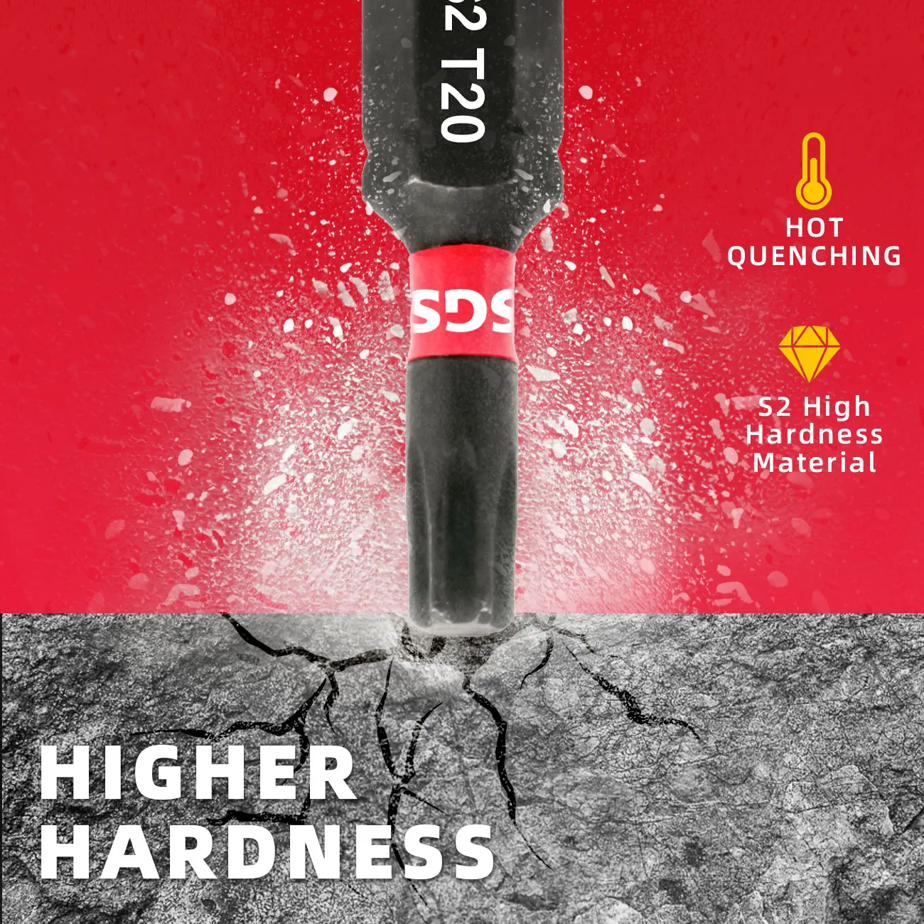 Sgs, Torx Impact Bits, Multiple Models T7-T40, Short 25mm, 75mm Socket Extension Rods, Magnetic Star Bits, S2 Steel Material, Suitable for Electric Drills and Electric Screwdrivers, Suitable for Home Diy, Automotive, and Mechanical Equipment Repair view 6