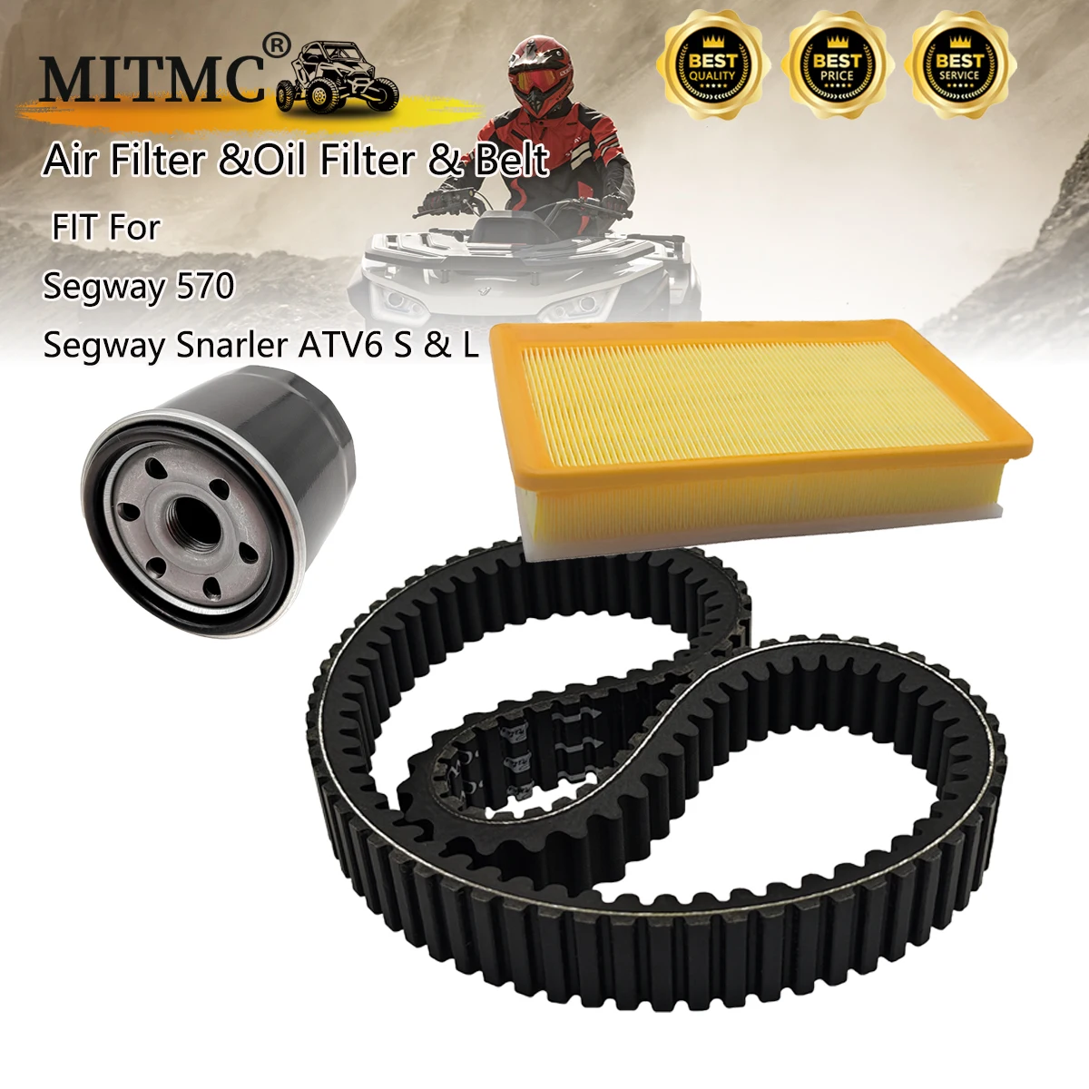 

DRIVE BELT，Oil Filter，Air Filter For Segway Snarler ATV6 S & L ATV UTV F01E10001008 F01E10001009 A01A21007001 F01G00500001