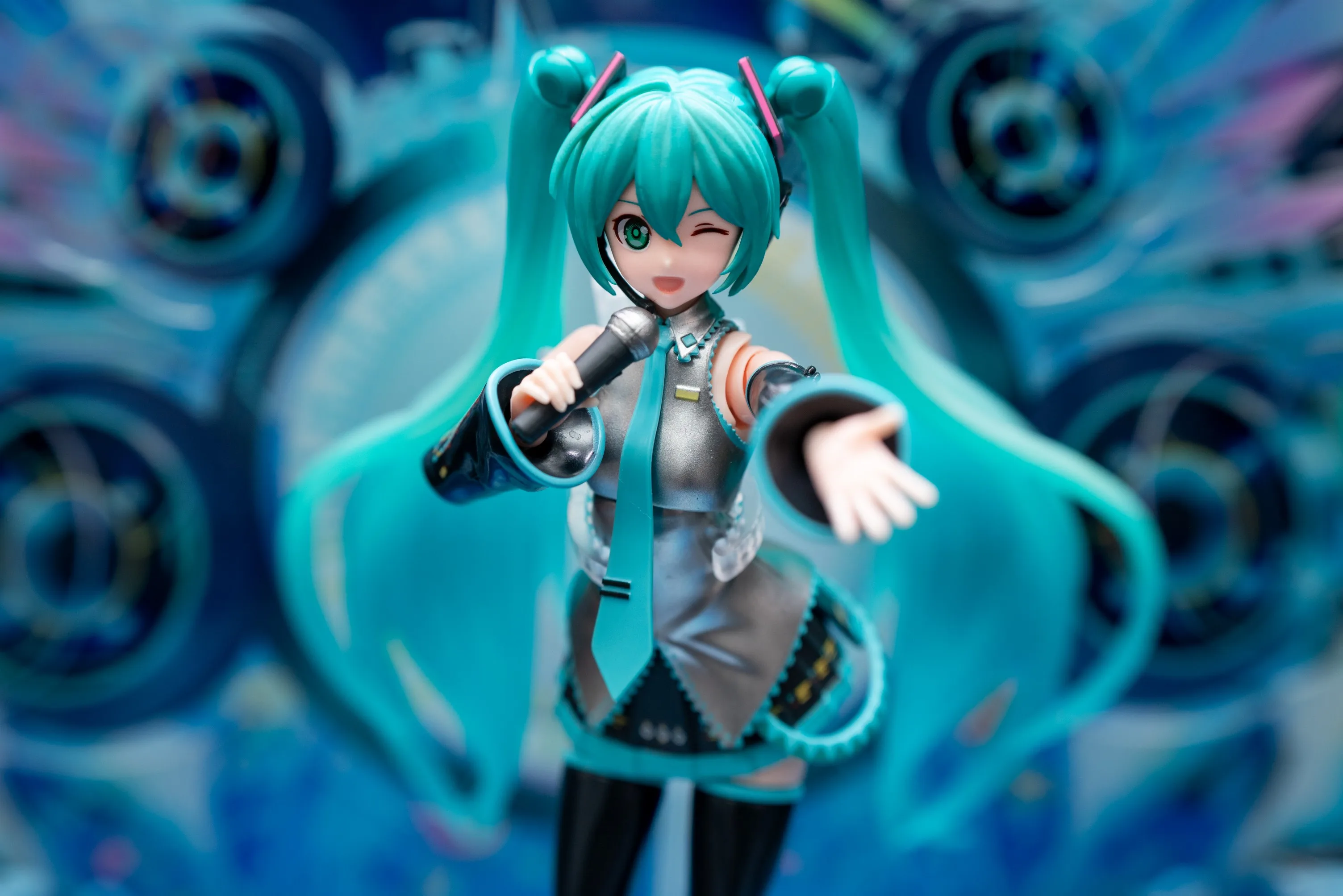 In Stock Blokees Hatsune Miku Miracle Version Anime Figure Vocaloid Action Figure Decortion Grils Christmas Birthday Gifts Toy