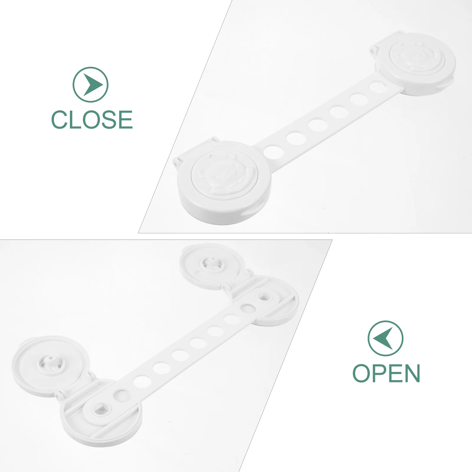 

6Pcs Children Safety Locks Proofing Latches for Cabinets Drawers Fridges Washers Easy Peel and Stick No Tools