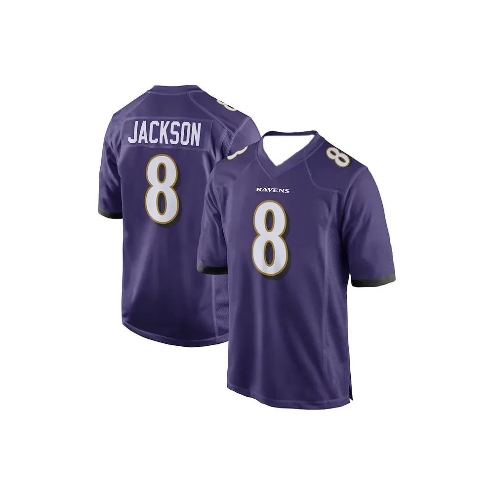 25-26 American Football Jersey Unisex, Quick Dry Breathable Training Sports T-shirt, Plus Size Athletic Top For Men Women