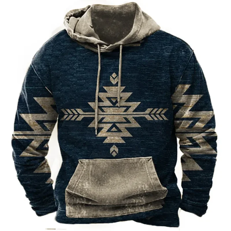 Autumn Vintage Ethnic Style Hoodies 3D Print Men Women Casual Oversized Y2k Hoodie Pullovers Hooded Sweatshirts Male Clothing