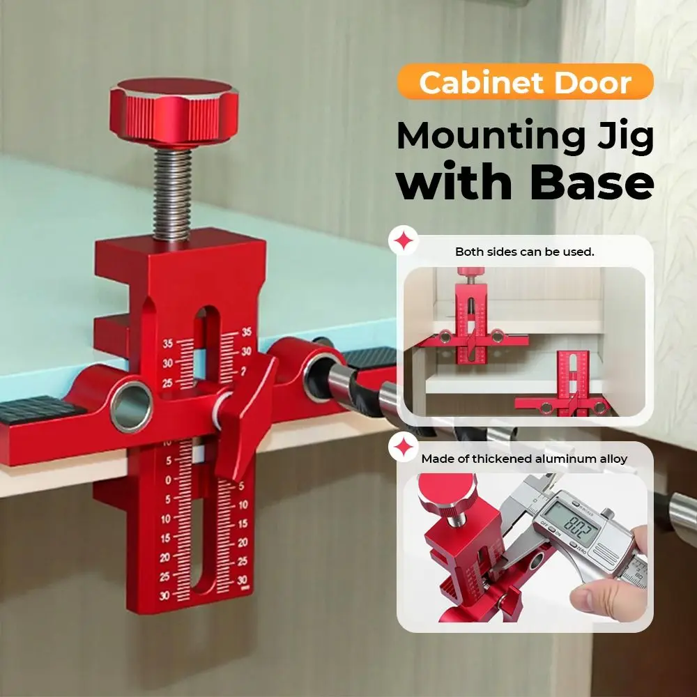 

Quick Positioning Cabinet Door Mounting Jig Adjustable Clamping Range Stable Clamping Cabinets Frame Install Clamp Save Labor