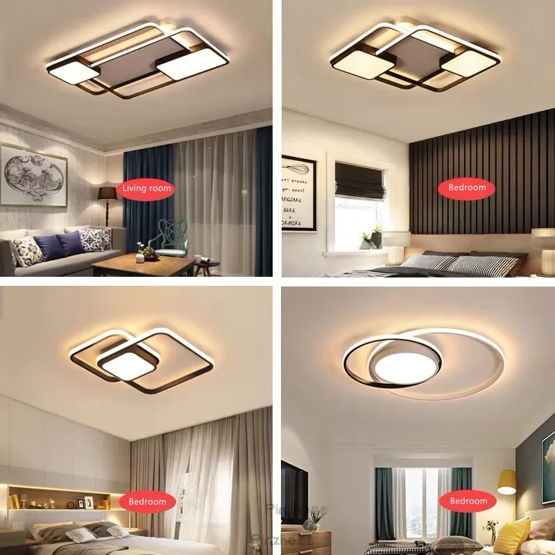 Modern LED Ceiling Lights Remote Dimming Ceiling Lamps for Living room kitchen Bedroom Indoor LED Chandeliers Lighting Fixtures