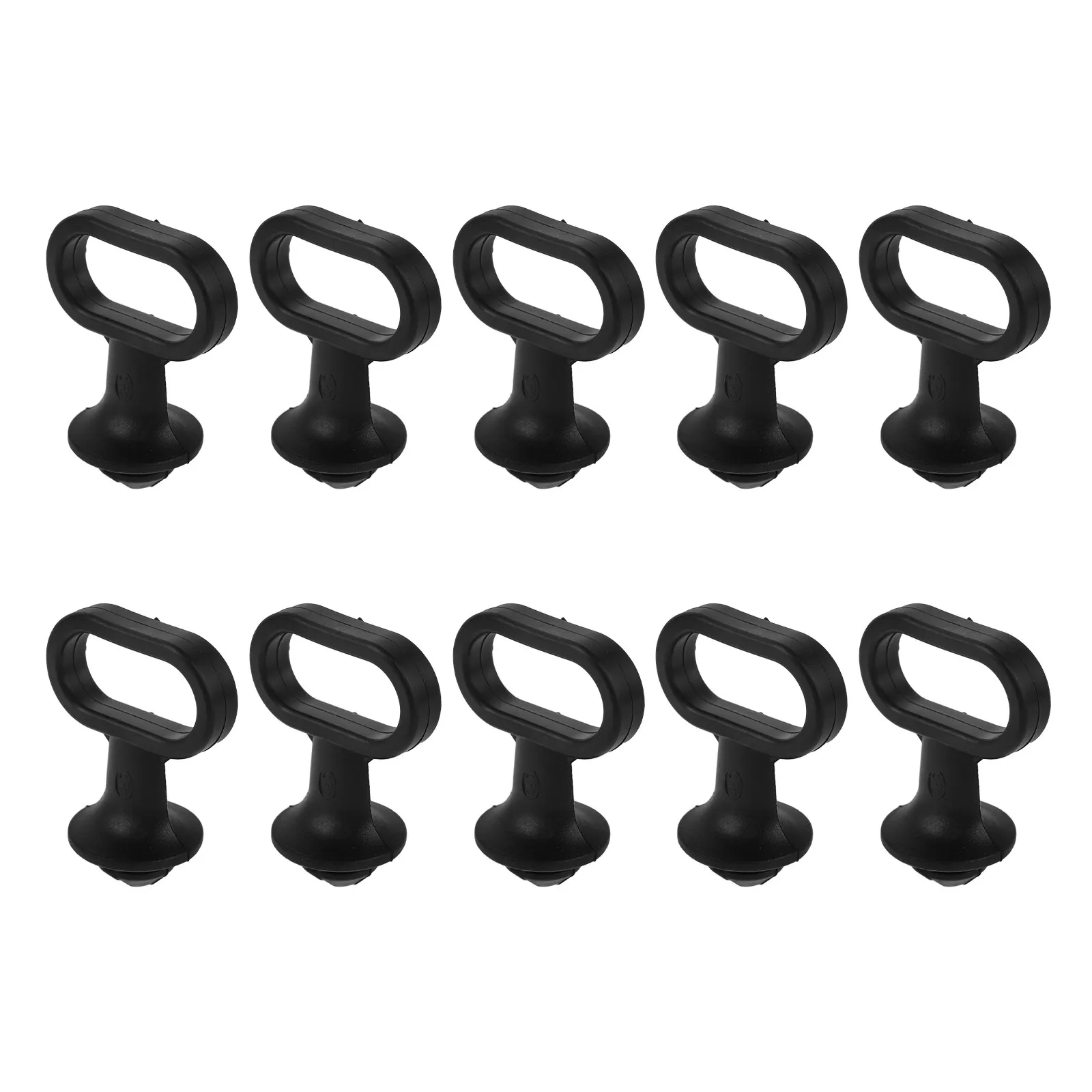 10Pcs Universal Motorcycle Cable Guide Black Rubber Front Mudguard Speedometer Cable Holder Shock Absorbing Noise Reducing Clip