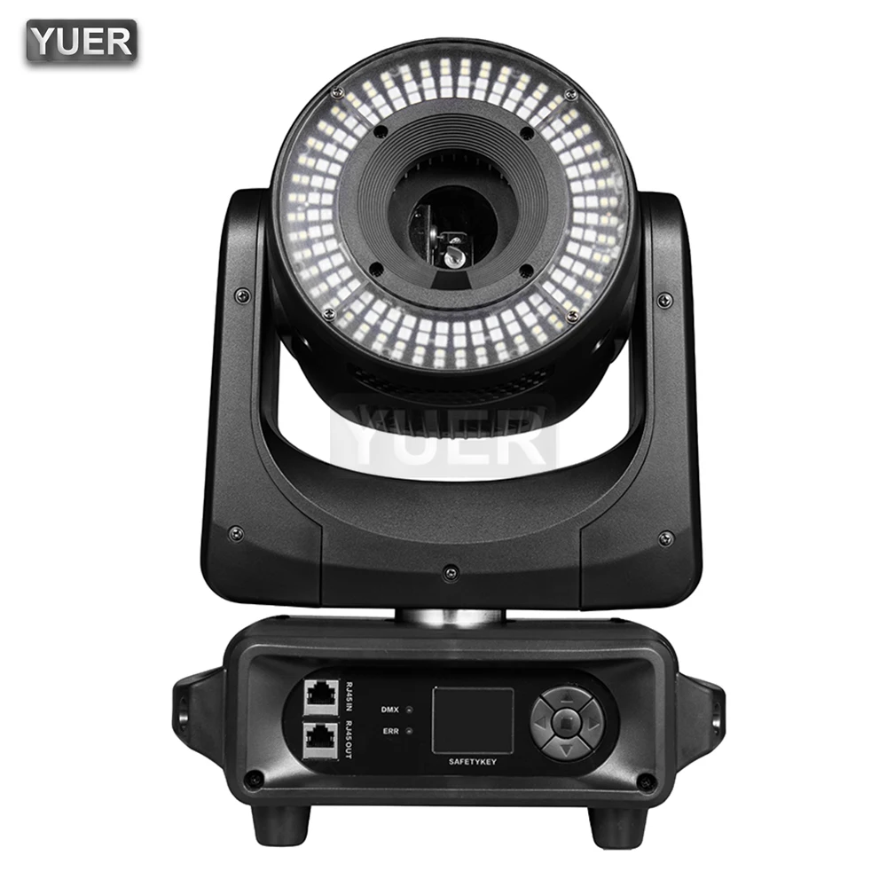 5W Animated Pattern Full Color Laser Moving Head Projector With LED Ring Professional Stage Lighting Effect for DJ Disco Wedding