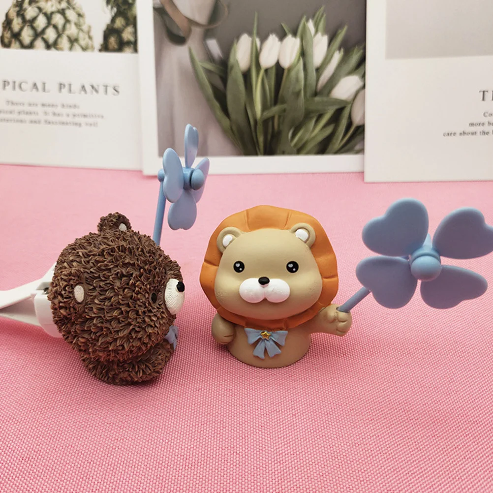 

Small Animal Ornaments Car Mounted Decor Compact Desktop Adornment Cabinet Lovely Decoration Interior Home Cartoon