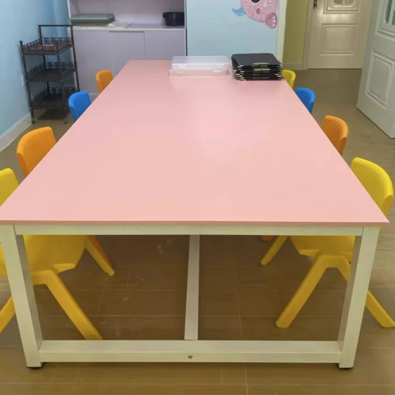 Student training class desks and chairs, remedial classes, handmade calligraphy, studio tables, tempered glass